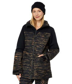 送料無料 ヴォルコム Volcom Snow レディース 女性用 ファッション アウター ジャケット コート スキー スノーボードジャケット Shelter 3-D Stretch Jacket - Tiger Print