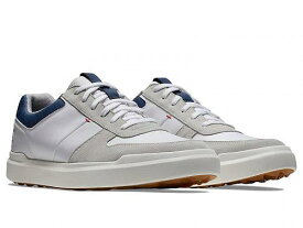 送料無料 フットジョイ FootJoy メンズ 男性用 シューズ 靴 スニーカー 運動靴 Contour Casual Golf Shoes - White/Grey