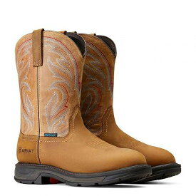 送料無料 アリアト Ariat メンズ 男性用 シューズ 靴 ブーツ ワークブーツ WorkHog XT Waterproof Work Boots - Distressed Brown