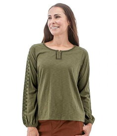 送料無料 アヴェンチュラクロージング Aventura Clothing レディース 女性用 ファッション Tシャツ Kalina Top - Deep Lichen Green