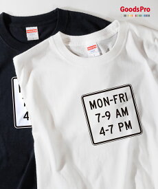 Tシャツ 日時指定 アメリカ 標識