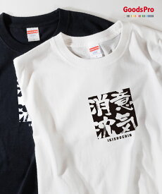 Tシャツ 意気消沈 いきしょうちん 四字熟語 発汗性の良い快適素材 ドライTシャツ