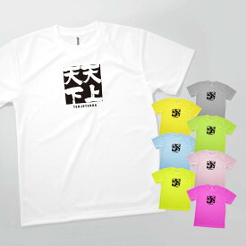 Tシャツ 天上天下 てんじょうてんか 四字熟語 発汗性の良い快適素材 ドライTシャツ