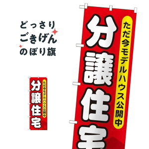分譲住宅モデルハウス公開中 のぼり旗 GNB-355 戸建分譲中