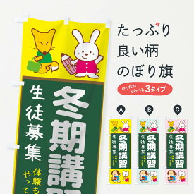 【ネコポス送料360】 のぼり旗 冬期講習のぼり 1GGT 学習塾 グッズプロ 【名入れできます+1017円】