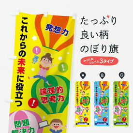 【ネコポス送料360】 のぼり旗 プログラミング教室のぼり 7NKL これからの未来に役立つ 発想力 論理的思考力 グッズプロ 【名入れできます+1017円】