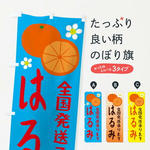 【ネコポス送料360】 のぼり旗 はるみのぼり 25WC 全国発送します ミカン 蜜柑 みかん・柑橘類 グッズプロ 【名入れできます+1017円】
