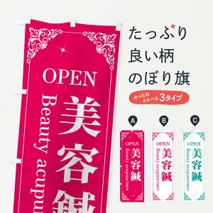 【ネコポス送料360】 のぼり旗 美容鍼のぼり 2JTK OPEN 接骨院・鍼灸 グッズプロ 【名入れできます+1017円】