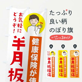 【ネコポス送料360】 のぼり旗 半月板損傷・健康保険が使えますのぼり 39U6 身体の痛み グッズプロ