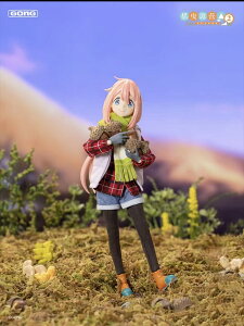 GONG Studio 1/8 �w���L�������x �e���� �Ȃł��� ���J���V�i Laid-Back Camp Kagamihara Nadeshiko Action Figure