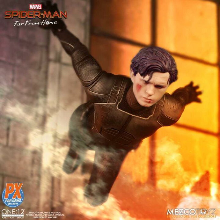 楽天市場】Mezco Toyz One:12 PX限定 スパイダーマン ステルススーツ 