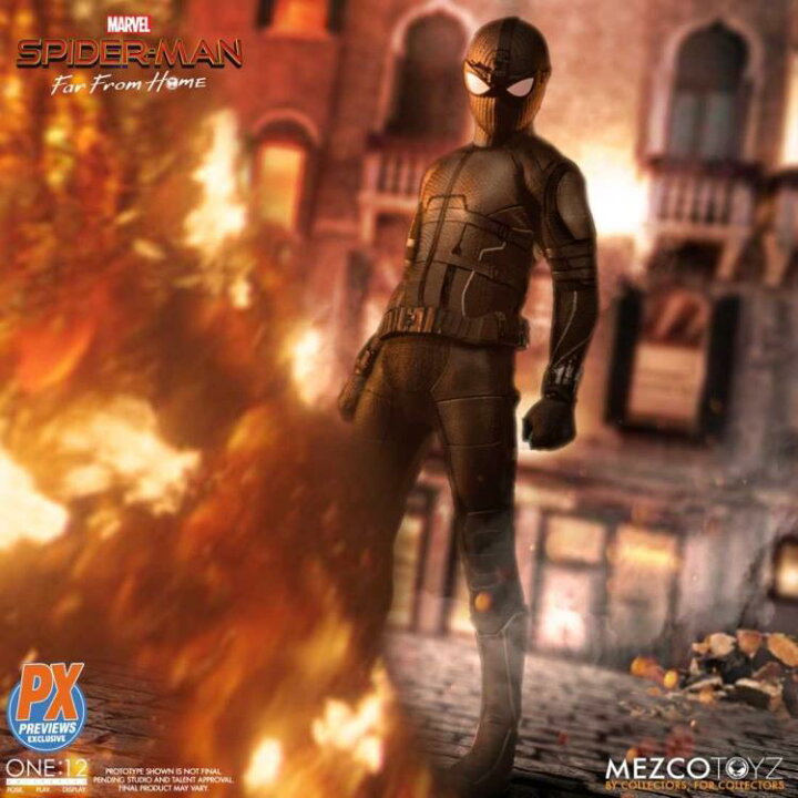 楽天市場】Mezco Toyz One:12 PX限定 スパイダーマン ステルススーツ 