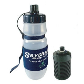 セイシェル携帯浄水器スタンダード　ボトル本体＋交換用フィルターセット　　非常時　アウトドア　災害対策