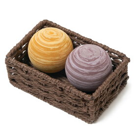 【あす楽 対応商品】【Olakina オラキナ】ストレッチボール　2色セット（イエロー・ブラウン）　コンディショニングツール　インテリア