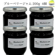 ブルーベリージャム 佐川町産 手作り プレザーブスタイル 200g×4 自然派 無添加
