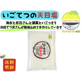 いごてつの天日塩 400g×1 肉魚の下味で甘みとコクを引き出す食塩 高知 黒潮町の海水 完全天日 非加熱 結晶ハウスで手もみ乾燥 料理の仕上げにおすすめ 粒立ち均一で計量しやすい 野菜スープや天ぷらに ご飯の仕上げ塩にも 日々の料理に静かな時間