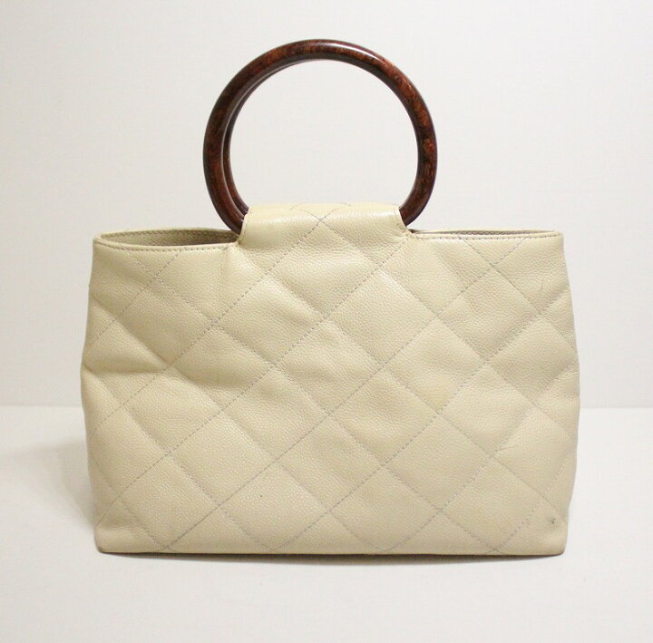 楽天市場】◎【中古】 CHANEL シャネル ウッドハンドル ハンド バッグ 