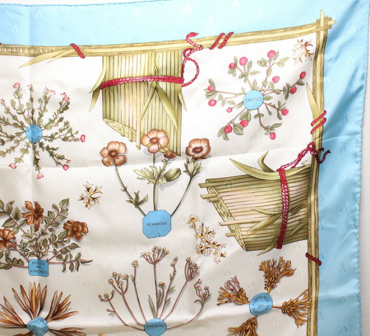 楽天市場】【中古極美品】エルメス カレ90 Herbier de Gavarnie 