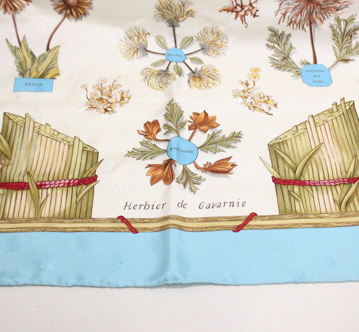 楽天市場】【中古極美品】エルメス カレ90 Herbier de Gavarnie 
