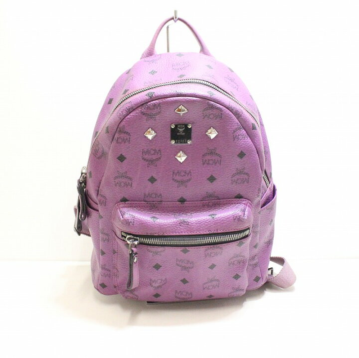 楽天市場】【中古】 MCM エムシーエム バックパック スタッズ 紫  
