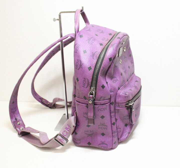 楽天市場】【中古】 MCM エムシーエム バックパック スタッズ 紫  