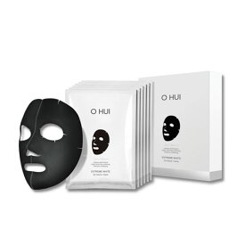 O HUI　オフィ エクストリーム ホワイト 3D ブラック マスク 6枚入り【送料無料】