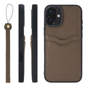 HANATORA for iPhone 16Plus �P�[�X �{�v �ϏՌ� �o���p�[�^ �X�}�z�P�[�X �X�}�z �X�g���b�v �t�� �V�������N���U�[ �M�t�g �g�[�v CPGGZ-16Plus-Taupe
