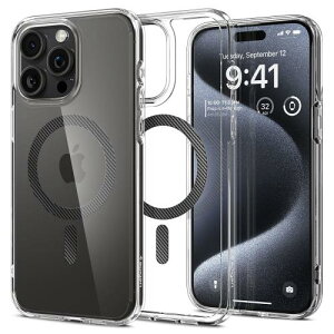 Spigen n18N̋Zp iPhone 15 Pro P[X MagSafe NA ϏՌ ČRMILKi擾 Xgbvz[ ϗ}  Xgbvz[ 2d\ Yی C菝h~ MagSafe CX[dΉ 