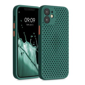 kwmobile Apple iPhone 12 miniΉ bV P[X - M ʋC TPU VRP[X [ΐF