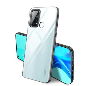 OPPO Reno5 A ケース クリア 全面保護 カバー OPPO Reno5A ソフト 透明 スマホケース TPU 薄型 耐衝撃 軽量 メッキ加工 携帯カバー ストラップホール付き 落下防止 擦り傷防止(ブラック)