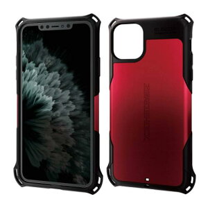 �G���R�� iPhone 11 Pro Max �P�[�X ZEROSHOCK �ϏՌ� [�������̏Ռ�����{�̂��Ռ��z���\�� (�Ռ��z���t�B�����t)] �X�g���b�v�z�[���t�� ���b�h PM-A19DZERORD