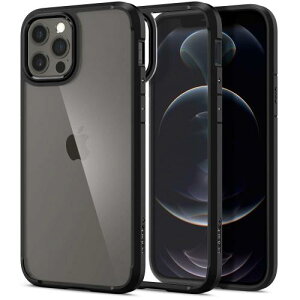 Spigen n18N̋Zp iPhone 12 Pro iPhone 12 P[X NA ČRMILKi擾 ϏՌ TPU op[ 2d\ 菝h~ CX[dΉ EgEnCubh ACS01703 (}bgEubN)