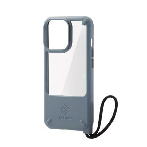 �G���R�� iPhone 13 Pro 3�� �n�C�u���b�h�P�[�X �ϏՌ� NESTOUT LAKE �O���[ PM-A21CNEST3GY