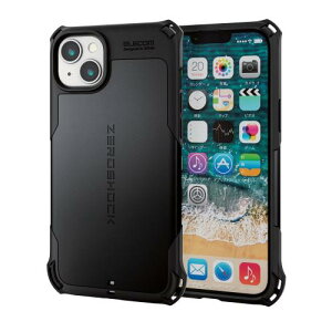 �G���R�� iPhone14Plus �P�[�X �J�o�[ ZEROSHOCK �ϏՌ� �Ռ��z�� �l�p�_���p�[�\�� ��w�\�� �n�j�J���\�� [Magsafe�Ή���iPhone14/13��p�n �X�g���b�v�z�[���t�� ���b�h PM-A22BZEROMBK