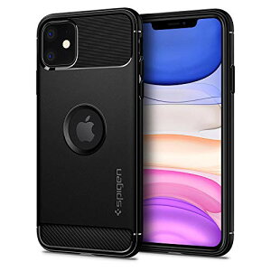 Spigen iPhone11P[X ϏՌ ČRMILKi擾 TPU 炳 Ռz h~ \tgP[X Jo[ Jی Qi[d CX[d MbhEA[}[ 076CS27183 (}bgEubN)