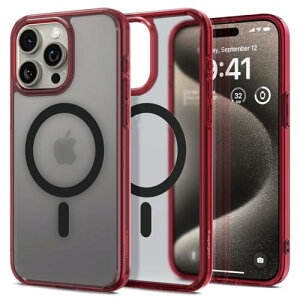 Spigen n18N̋Zp iPhone 15 Pro Max P[X  MagSafeΉ ČRMILKi EgEnCubhE}OtBbg ACS07056 (tXgEfB[vEbh)