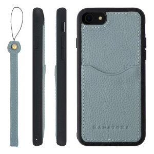 HANATORA for iPhone 8 7 SE3 SE2 (��3���� ��2����) �P�[�X �{�v �ϏՌ� �o���p�[�^ �X�}�z�P�[�X �X�}�z �X�g���b�v �t�� �V�������N���U�[ �M�t�g �u���[�O���[ CPGGZ-8SE-BlueGray