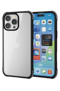 GR iPhone 16 Pro Max P[X wʃNA ϏՌ Ռz y nCubh CX[dΉ 4pGA[NbV MUBRAIN ubN×NAubN PM-A24DHVAIRBK