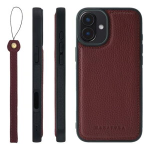 HANATORA for iPhone 16Plus �P�[�X �{�v �ϏՌ� �o���p�[�^ �X�}�z�P�[�X �X�}�z �X�g���b�v �t�� �V�������N���U�[ �M�t�g ���C�� SPGGZ-16Plus-Wine