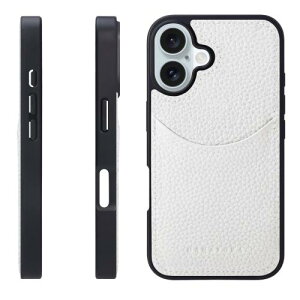 HANATORA for iPhone 16Plus �P�[�X �{�v �ϏՌ� �X�}�z�P�[�X �X�}�z �R�[�h�z���_�[ �t�� �V�������N�J�[�t���U�[ �M�t�g �}�O�l�b�g�Ȃ� �z���C�g CPG-16Plus-White