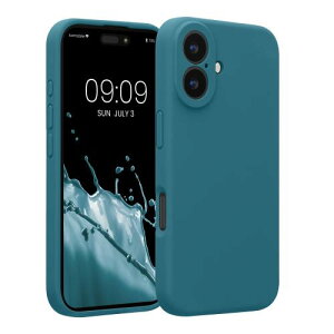 kwmobile X}zP[X Apple iPhone 16Ή P[X - TPU VR Jo[ ϏՌ h~ - ŐF}bg