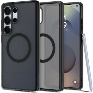 Spigen n18N̋Zp Galaxy S25 Ultra P[X MagSafeΉ  ϖh~ Xgbvz[ ČRMILKi EgEnCubhE}OtBbg ACS08960 (tXgEubN)