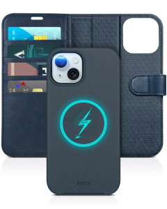 TUCCH iPhone 15 Ή P[X 蒠^ 2in1  ACtH15 P[X 蒠^ O\ 2way J[h[ X^h@\ PU Sʕی Ռz [RFIDubLO] ACtH15 z^P[