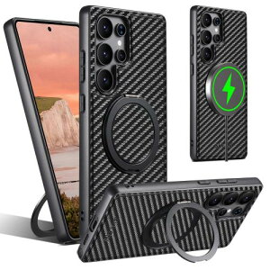 JCGOOD Samsung Galaxy S23 Ultra �P�[�X360�x��]�X�^���h�B�����[�����@�\�����O��̌^���c�����p�x�����M�����N�V�[ S23 �E���g�� �P�[�XMagSafe�Ή��}�O�l�b�g���ڃT���X��S23 Ultra �J�o�[����~�� 