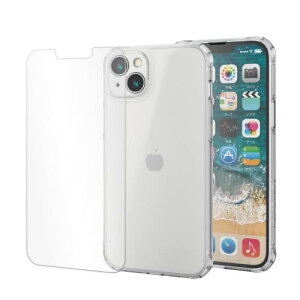 �G���R�� iPhone14Plus �P�[�X �K���X�t�B�����t�� ZEROSHOCK �ϏՌ� �Ռ��z�� ������ �}�b�g �w��y�� ���ϖh�~ �N���A PMWA22BZEROT3CR
