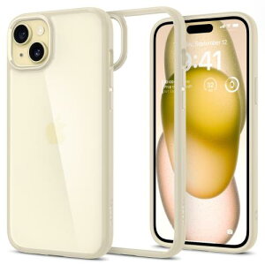 Spigen n18N̋Zp iPhone 15 Plus P[X NA Xgbvz[ ČRMILKi EgEnCubh ACS06658 (~[gEx[W)