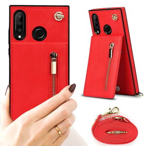 Huawei P30 Lite/nova 4e/HWV33/P30 lite Premium �Ή� Huawei P30 Lite �X�}�z �g�� �p �P�[�X �n�[�E�F�C P30 Lite ���|�� �񂩂� �΂߂��� �V�����_�[ �P�[�XHuawei P30 Lite ���z�^ �P�[�X Huawei P30 Lite/HWV33 PU case Huawei