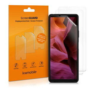 kwmobile 3x یtB Sony Xperia 10 IIIΉ tB - fBXvCیtB F XN[veN^[