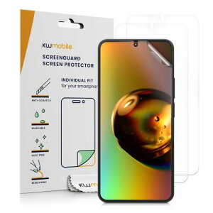 kwmobile 3x 保護フィルム Xiaomi Redmi Note 11 Pro / 11 Pro (5G) / 12 Pro (4G)対応 フィルム - ディスプレイ保護フィルム 無色透明 スクリーンプロテクター