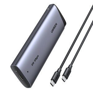 UGREEN M.2 SSD �O�t���P�[�X 10Gbps/20Gbps USB3.2 Gen2 �A���~�� NVMe/PCIe ��p 8TB�e�� SSD�O�t���P�[�X 10Gbps�����]�� NVMe/SATA���Ή� 8TB�Ή� USB3.2Gen2